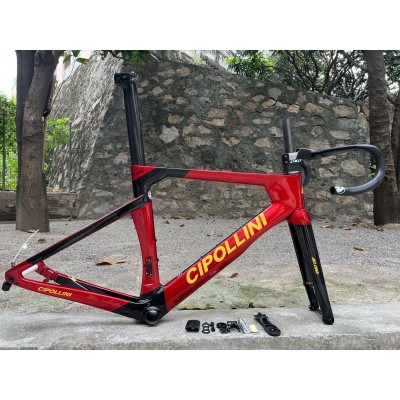 Cipollini RB1K AD.ONE Carbon Road Bicycle Frame Red With Black